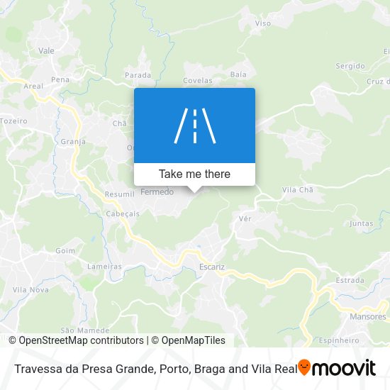 Travessa da Presa Grande mapa