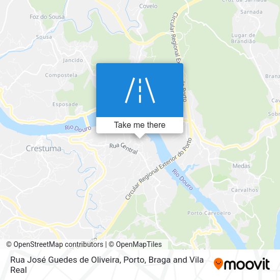 Rua José Guedes de Oliveira map