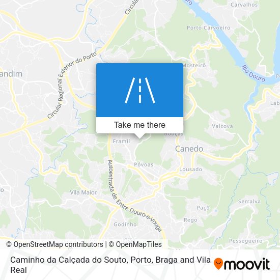 Caminho da Calçada do Souto map