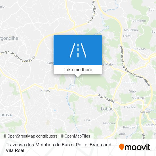 Travessa dos Moinhos de Baixo map