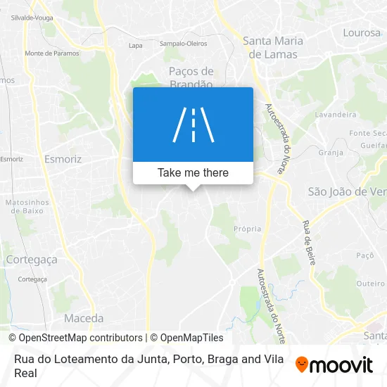 Rua do Loteamento da Junta map