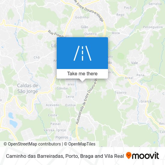 Caminho das Barreiradas mapa