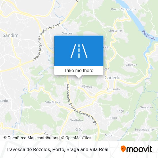 Travessa de Rezelos mapa