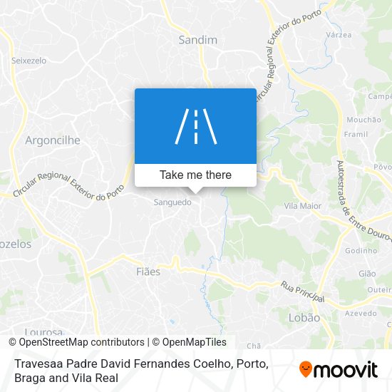 Travesaa Padre David Fernandes Coelho map