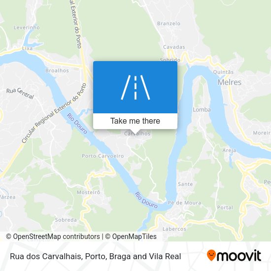 Rua dos Carvalhais mapa