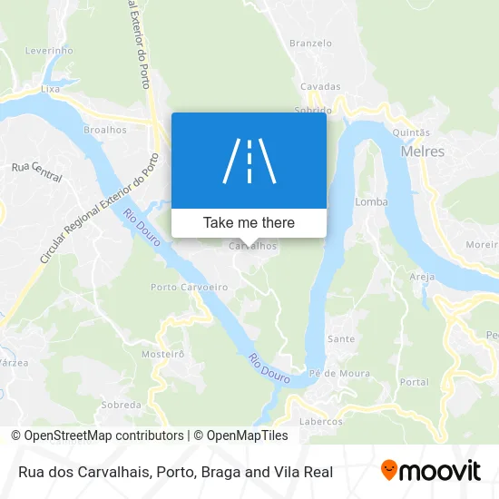 Rua dos Carvalhais map