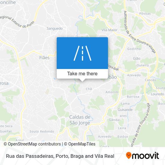 Rua das Passadeiras mapa