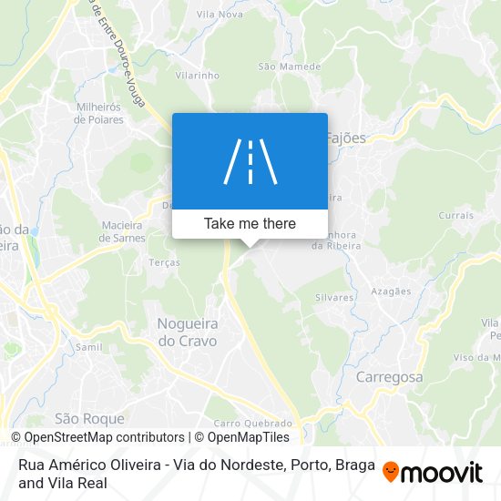 Rua Américo Oliveira - Via do Nordeste map