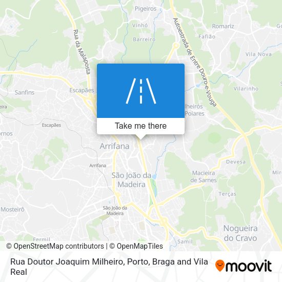 Rua Doutor Joaquim Milheiro map