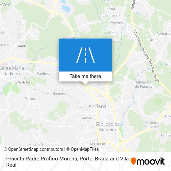 Praceta Padre Profírio Moreira mapa