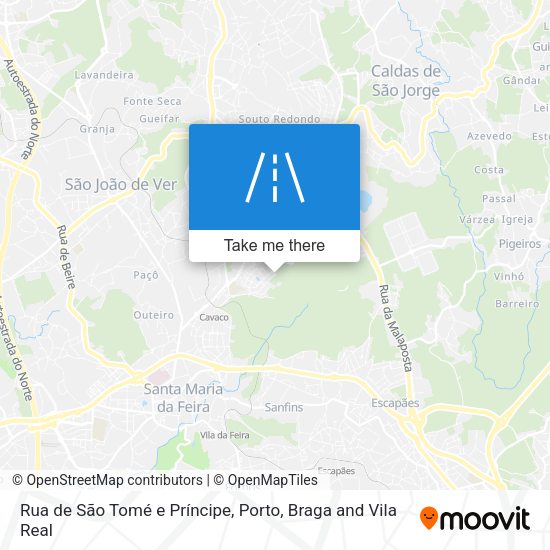Rua de São Tomé e Príncipe mapa