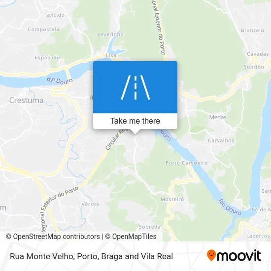 Rua Monte Velho map