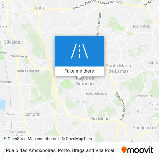 Rua 5 das Ameixoeiras map