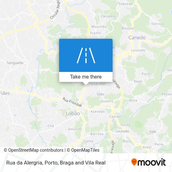 Rua da Alergria map