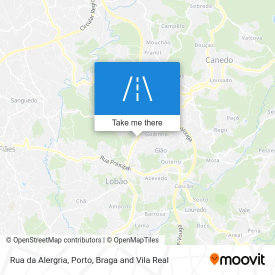 Rua da Alergria map