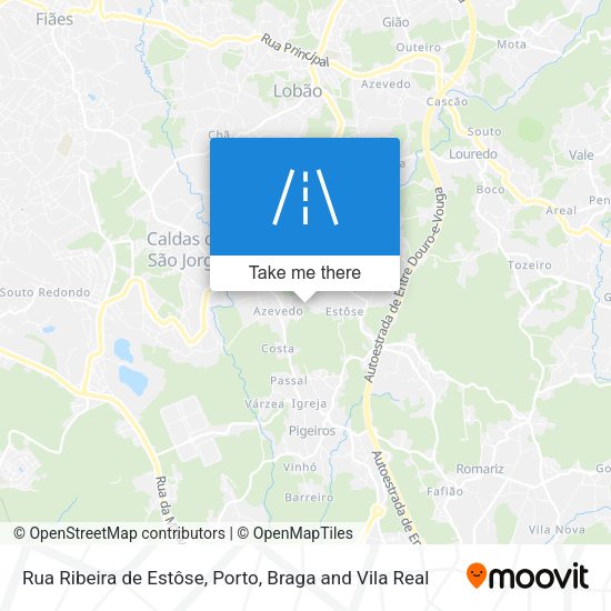Rua Ribeira de Estôse map