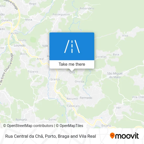 Rua Central da Chã map