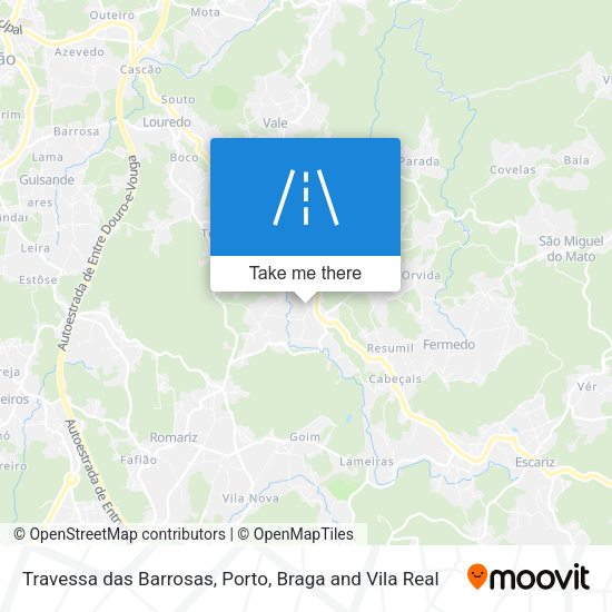Travessa das Barrosas mapa