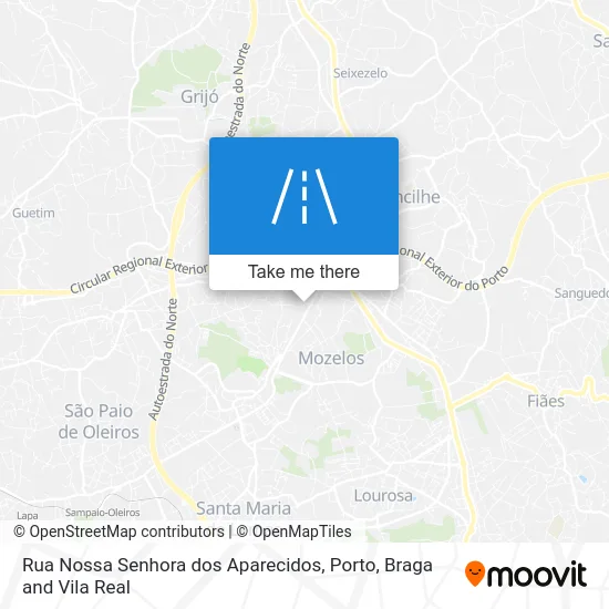 Rua Nossa Senhora dos Aparecidos map