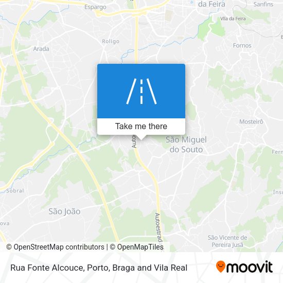 Rua Fonte Alcouce mapa