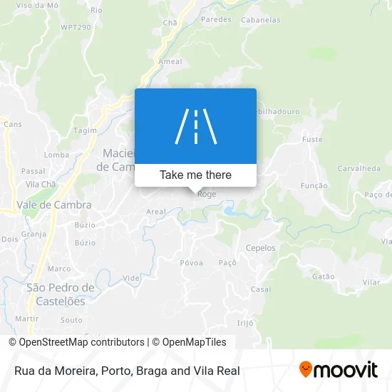 Rua da Moreira map