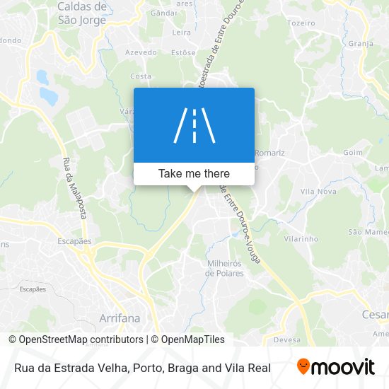 Rua da Estrada Velha mapa