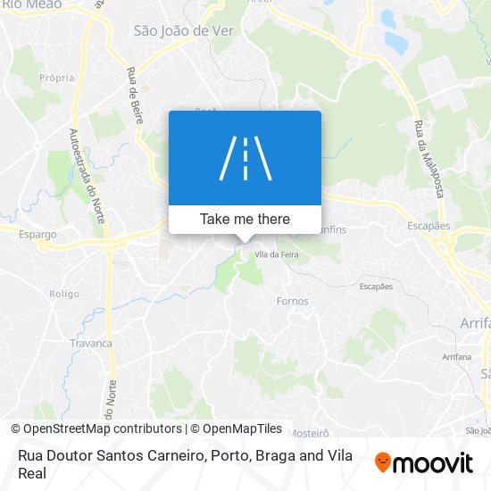 Rua Doutor Santos Carneiro mapa
