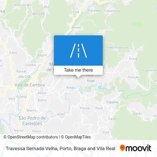 Travessa Sernada Velha mapa