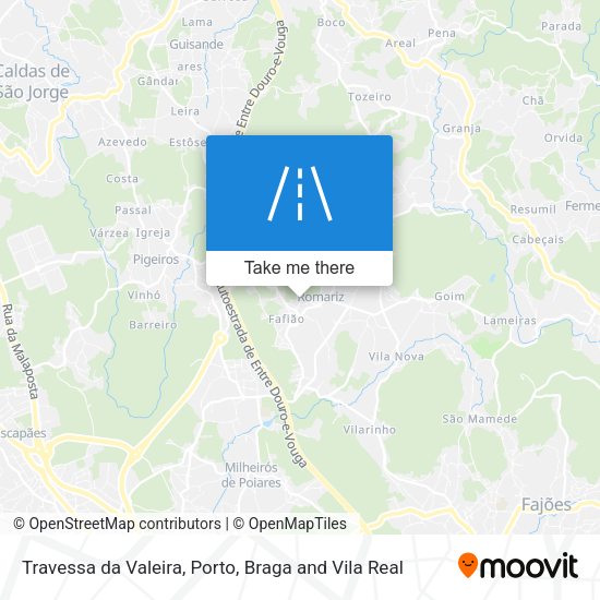 Travessa da Valeira mapa