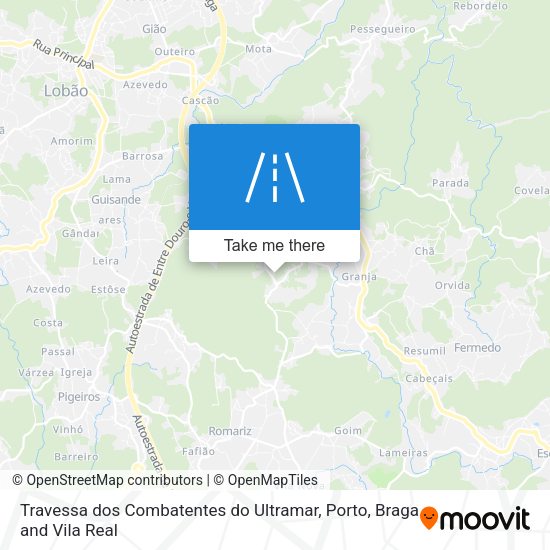 Travessa dos Combatentes do Ultramar mapa