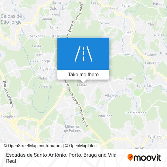 Escadas de Santo António map