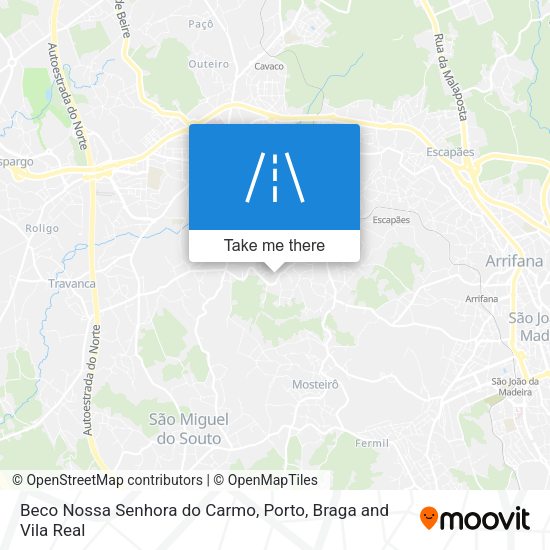 Beco Nossa Senhora do Carmo map