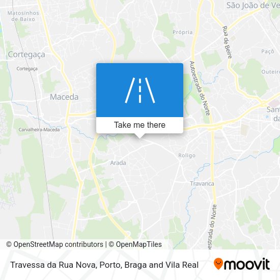 Travessa da Rua Nova mapa