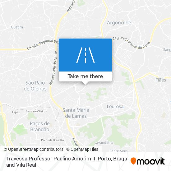 Travessa Professor Paulino Amorim II mapa