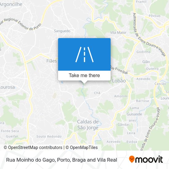 Rua Moinho do Gago map