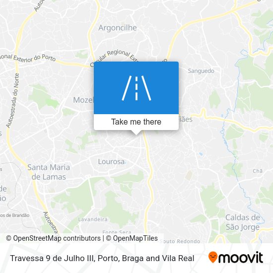 Travessa 9 de Julho III mapa