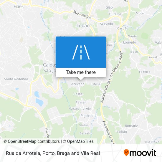 Rua da Arroteia mapa