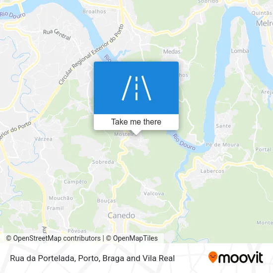 Rua da Portelada map