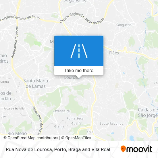 Rua Nova de Lourosa map