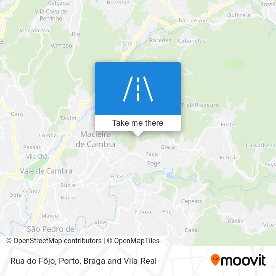 Rua do Fôjo map