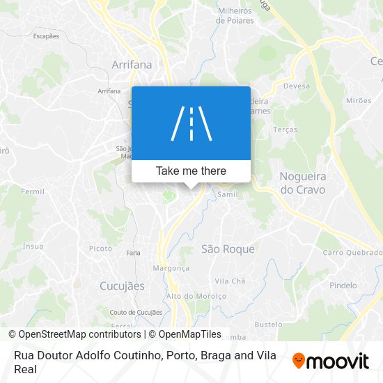 Rua Doutor Adolfo Coutinho map