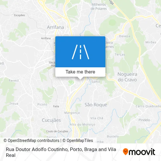 Rua Doutor Adolfo Coutinho map