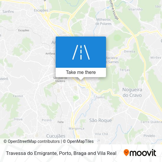 Travessa do Emigrante mapa