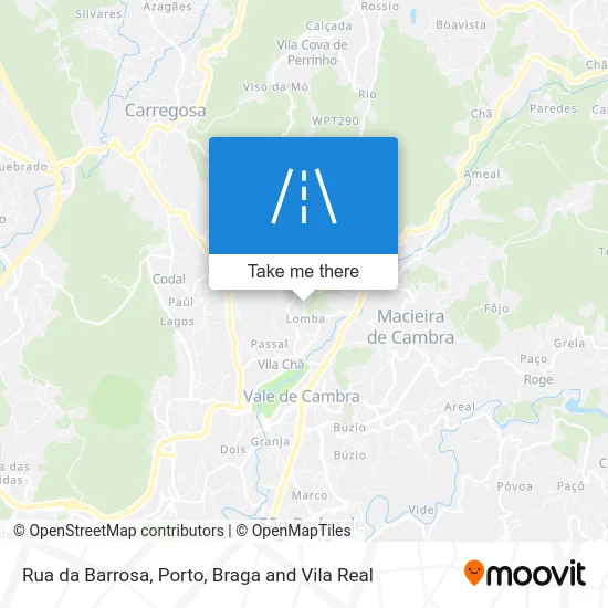 Rua da Barrosa map