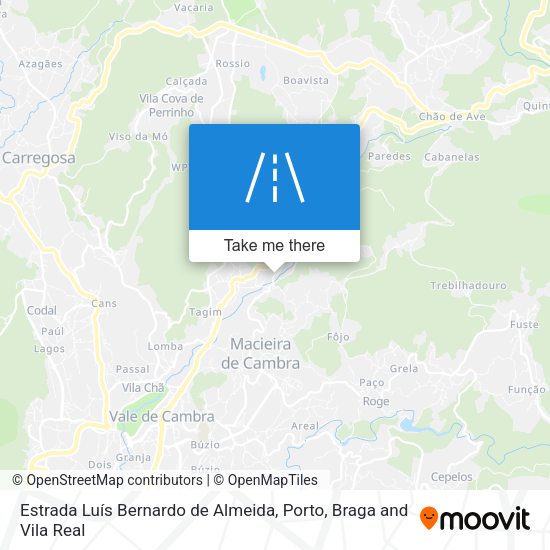 Estrada Luís Bernardo de Almeida map