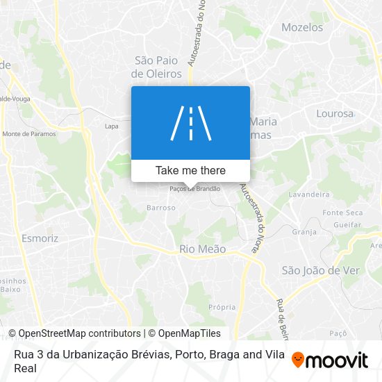 Rua 3 da Urbanização Brévias map