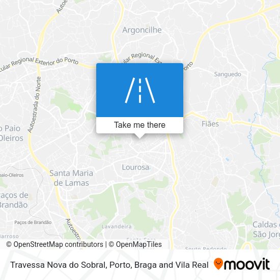 Travessa Nova do Sobral mapa