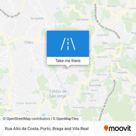 Rua Alto da Costa mapa