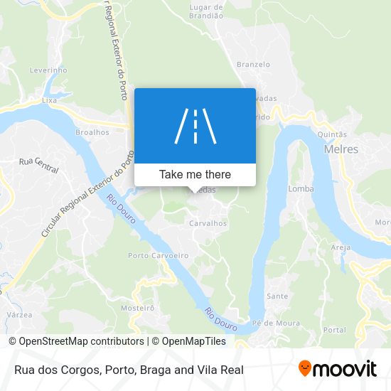 Rua dos Corgos map