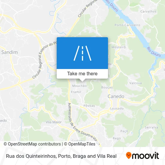 Rua dos Quinteirinhos map